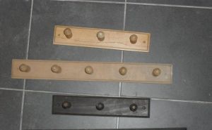 Drevené vešiaky – rovný: 3 a 5-dielny
